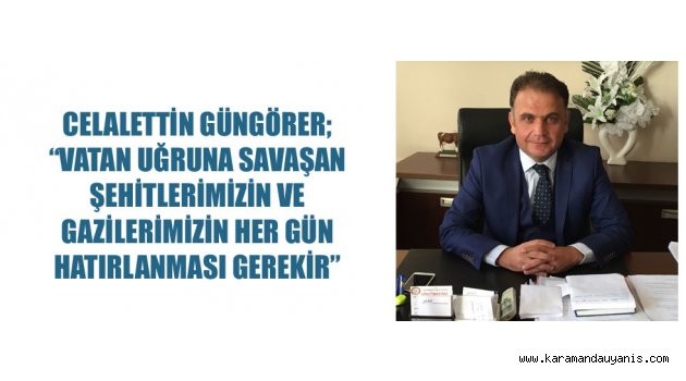 İL GENEL MECLİSİNDEN GAZİLER MESAJI