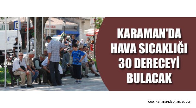 İLDE HAVA SICAKLIĞI