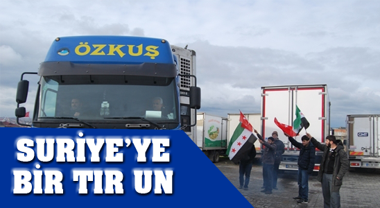 İlim Yayma Cemiyeti’nden Suriye’ye Bir Tır Un