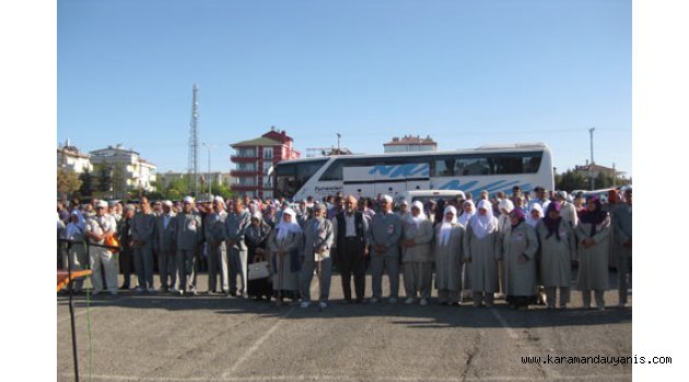 İLK HACI KAFİLESİ UĞURLANDI