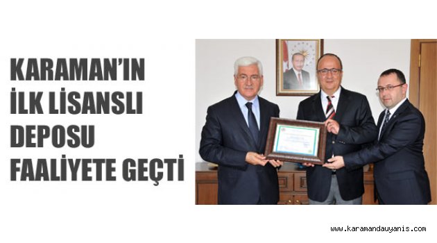 İLK LİSANSLI DEPOSU