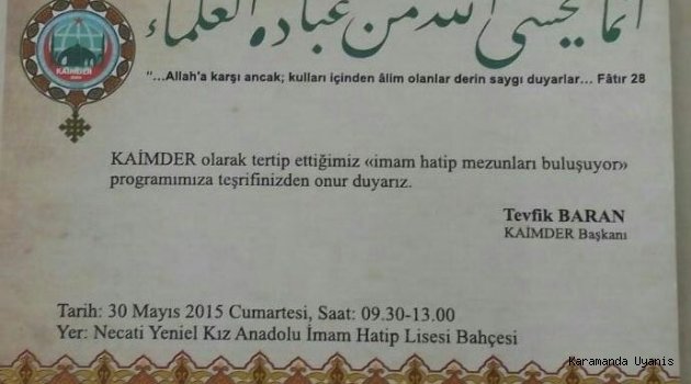 İMAM AHTİP MEZUNLARI BULUŞUYOR