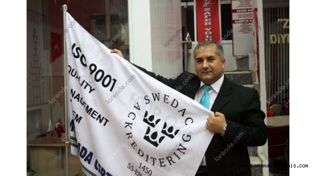 ISO 9001 2000 Kalite Sistemi Sertifikası