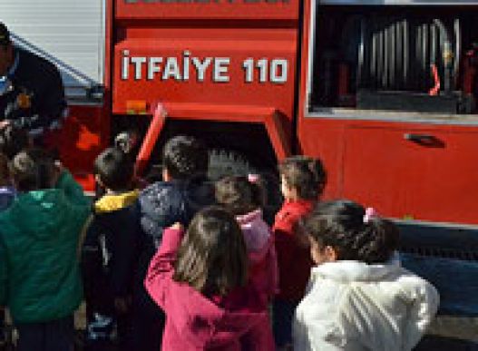 İtfaiye’de Yangın Tatbikatı