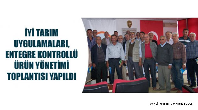 İyi Tarım Uygulamaları