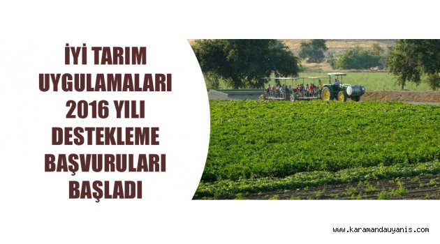 İYİ TARIM UYGULAMALARI