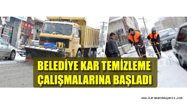 KAR TEMİZLEME ÇALIŞMALARI