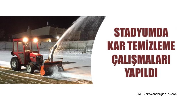 KAR TEMİZLİĞİ ÇALIŞMALARI