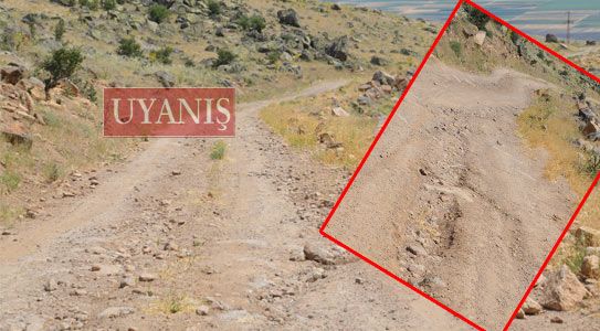 Karadağ Yolu Bakım Bekliyor