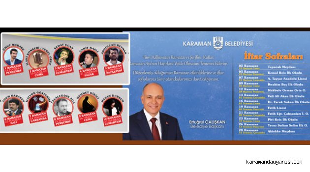 KARAMAN BELEDİYESİ RAMAZAN ETKİNLİKLERİ