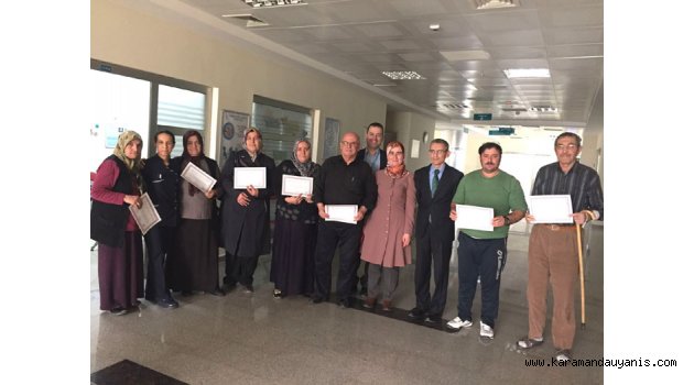KARAMAN DEVLET HASTANESİ DİYABET OKULU İLK MEZUNLARINI VERDİ