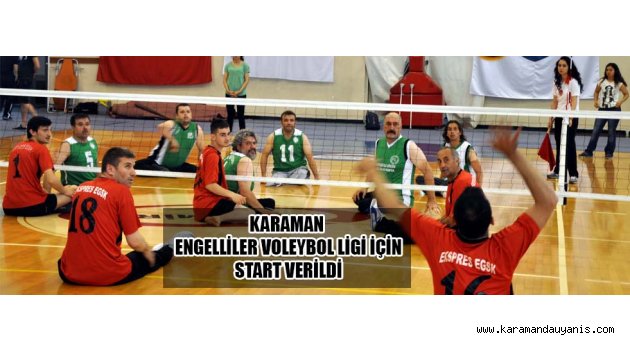 KARAMAN ENGELLİLER VOLEYBOL LİGİ İÇİN START VERİLDİ