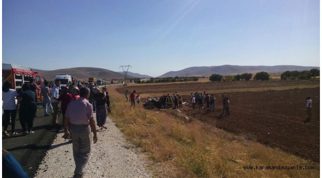 KARAMAN-EREĞLİ YOLUNDA KAZA: 3 ÖLÜ, 5 YARALI