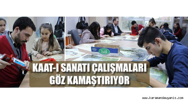 Karaman Gençlik Hizmetleri ve Spor İl Müdürlüğü bünyesinde faaliyetlerine devam eden Gençlik Merkezi El Sanatları Kulübü öğrencilerinin çalışmaları göz kamaştırıyor.