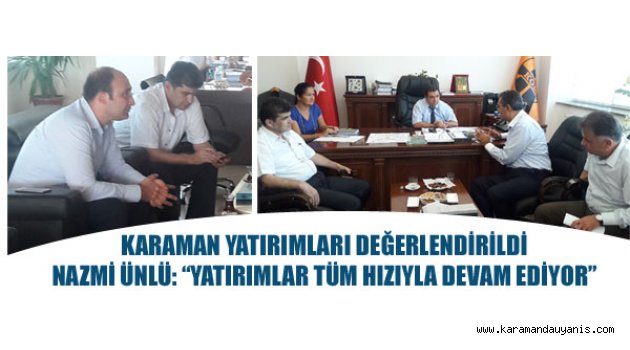 KARAMAN YATIRIMLARI..