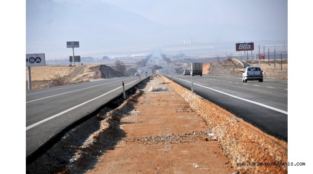 KARAMAN YATIRIMLARINDA ASLAN PAYI ULAŞTIRMADA