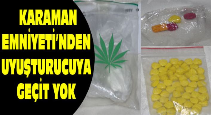 Karaman Emniyeti’nden Uyuşturucuya Geçit Yok