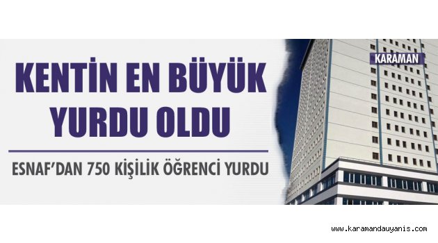 KARAMAN'A MODERN YURT
