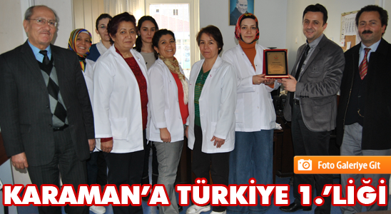Karaman’a Türkiye 1.’liği