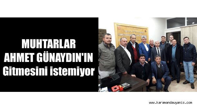 KARAMAN'DA 93 KÖY MUHTARI...