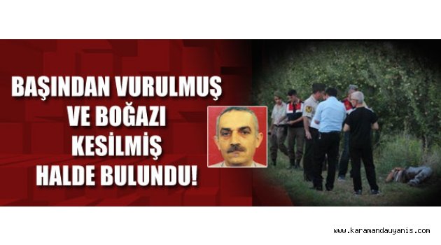 KARAMAN'DA CİNAYET