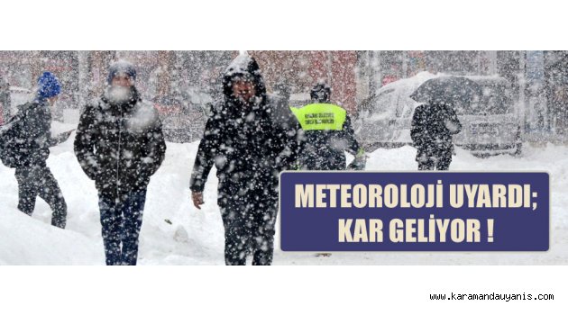KARAMAN'DA HAVA DURUMU