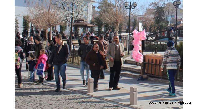 KARAMAN'DA HAVALAR ISINIYOR