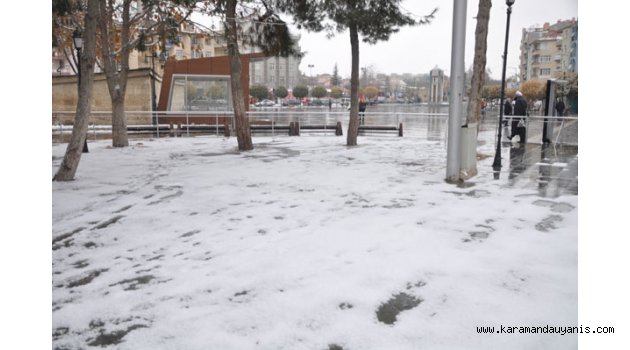 KARAMAN'DA KAR