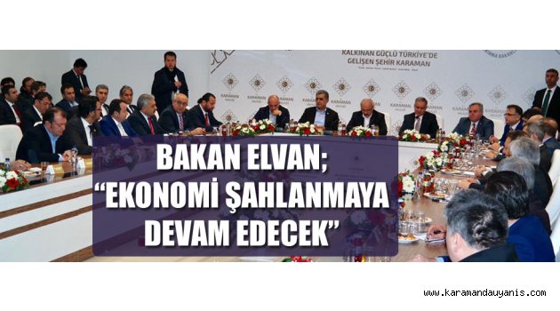 KARAMAN''DA KONUŞTU