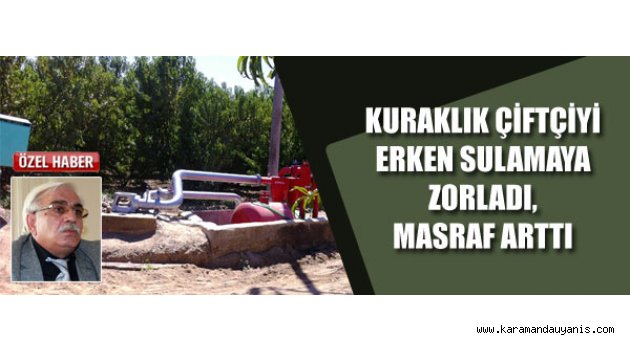 KARAMAN'DA SULAMA..