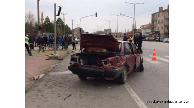KARAMAN'DA TRAFİK KAZALARI: 6 YARALI