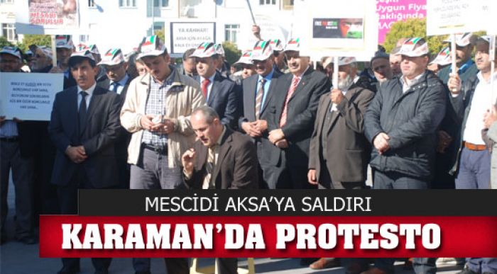 Karaman’da Protesto Edildi