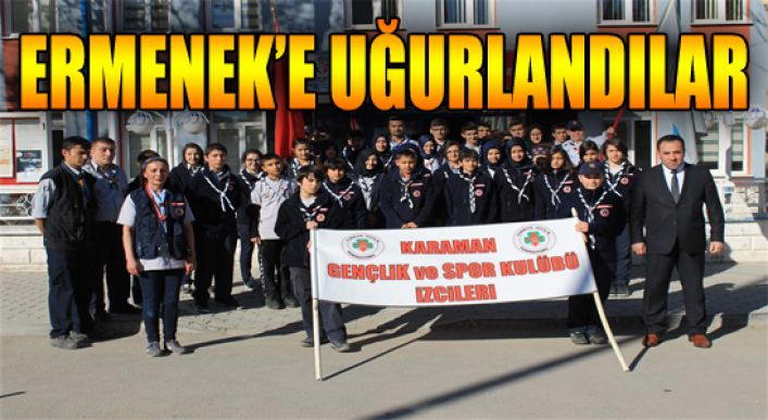Karamanlı İzciler Kamp İçin Ermenek’e Uğurlandı
