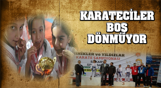 Karamanlı Karateciler Boş Dönmüyor