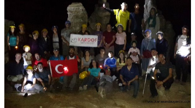 KARDOF GÖZ MAĞARASINA GİRDİ