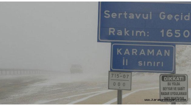 KARLA BİRLİKTE HAVA SICAKLIĞI DA DÜŞTÜ