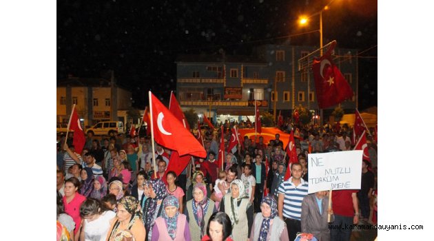 KAZIMKARABEKİR’DE TERÖRÜ LANET MİTİNGİ