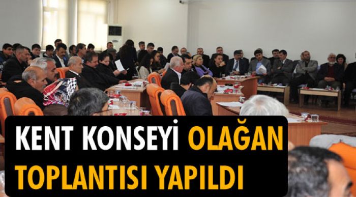 Kent Konseyi Olağan Toplantısı Yapıldı