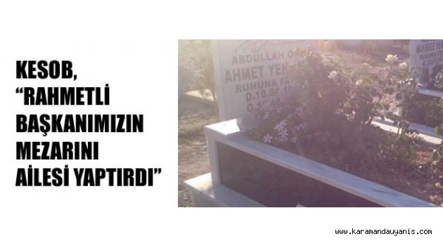 KESOB&#039;DAN AÇIKLAMA