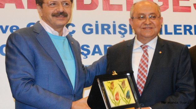 ‘KILBASAN KUYMAĞI’ KTSO’YA  PLAKET GETİRDİ