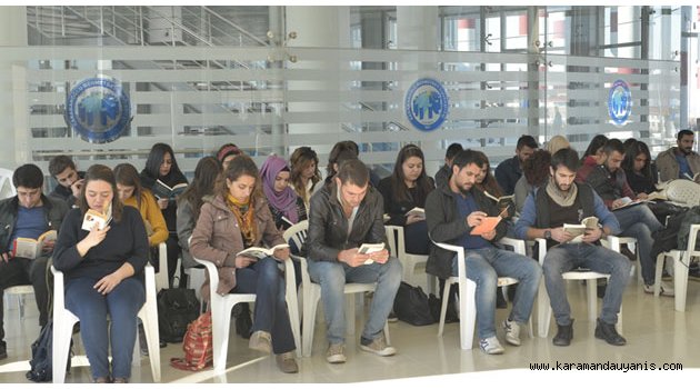 KMÜ’DE KİTAP OKUMA ETKİNLİĞİ