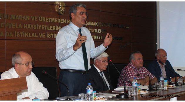 KONUK, "KARAMAN İÇİN ÇALIŞIYORUZ"