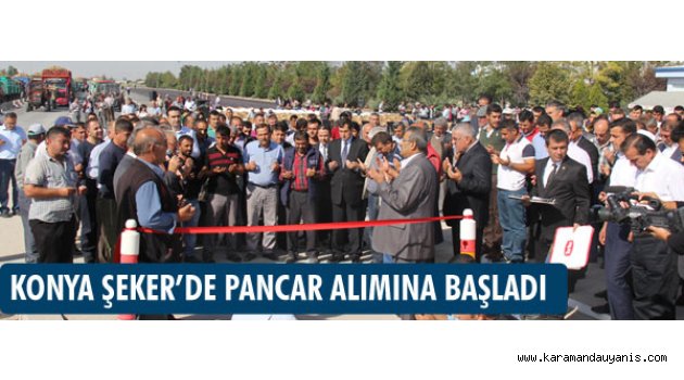 Konya Şeker, Kampanyayı Dualarla Başlattı