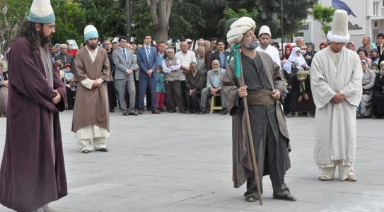 Konya'ya Göçü Temsili Olarak Canlandırıldı