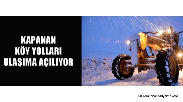 KÖY YOLLARI..