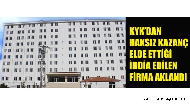 KYK İDDİALARI..