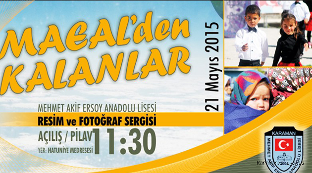 M.AKİF ERSOY LİSESİNDEN SERGİ’YE DAVET