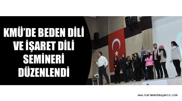 KMÜ'DE EĞİTİM SEMİNERİ..