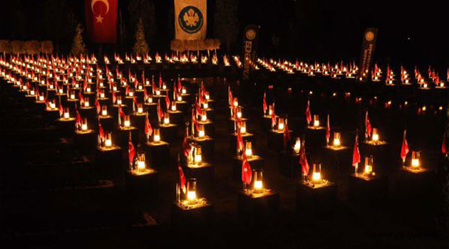MADENCİ ŞEHİTLİĞİNİ MADENCİ FENERLERİ AYDINLATIYOR