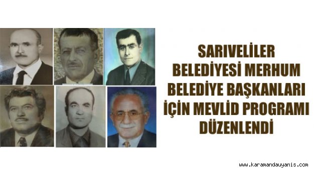 MERHUM BAŞKANLARA MEVLİD